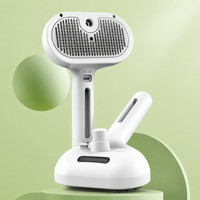 Steamy Dog Brush Electric Spray Cat Hair Brush 3 in1 Dog Steamer Brush for Massage Pet Grooming Removing Tangled and Loose Hair