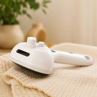 Steamy Dog Brush Electric Spray Cat Hair Brush 3 in1 Dog Steamer Brush for Massage Pet Grooming Removing Tangled and Loose Hair